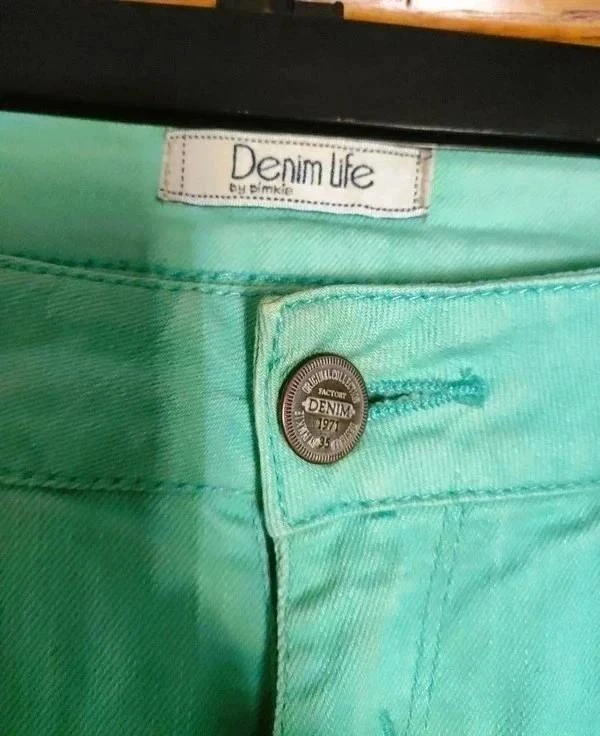 Mintgroene jeans uitstekende staat merk Denim life maat 36 – photo 5
